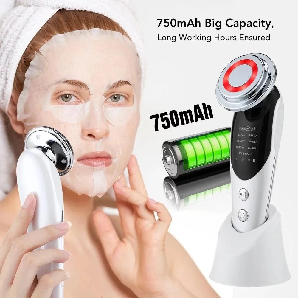 7 in 1 Face Lift Device - EMS RF Microcurrent Skin Rejuvenation, Facial Massager, Light Therapy, anti Aging /Wrinkle /Beauty Apparatus - Unisex