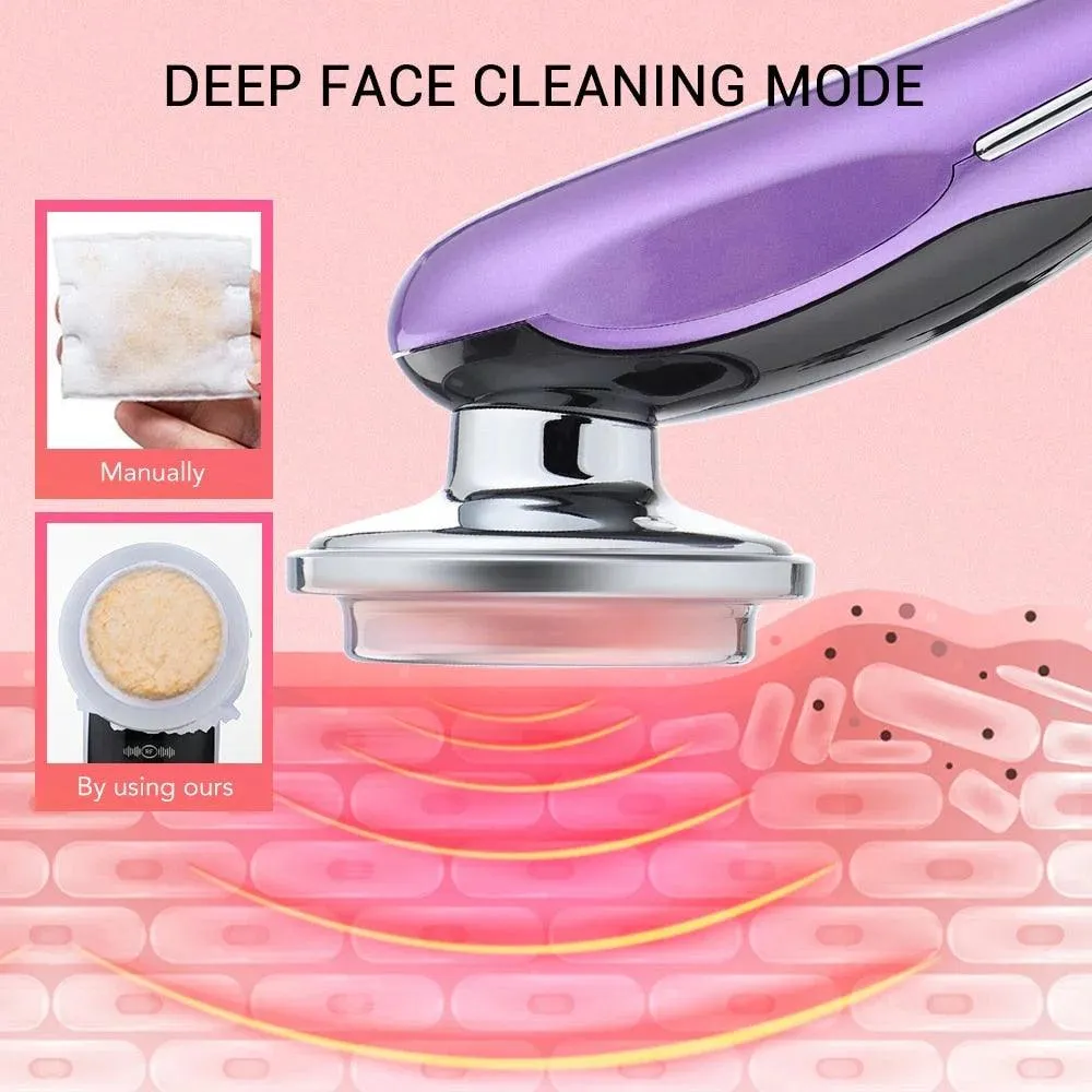 7 in 1 Face Lift Device - EMS RF Microcurrent Skin Rejuvenation, Facial Massager, Light Therapy, anti Aging /Wrinkle /Beauty Apparatus - Unisex