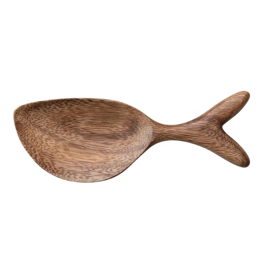 Acacia Natural Wood Fish Shaped Dish