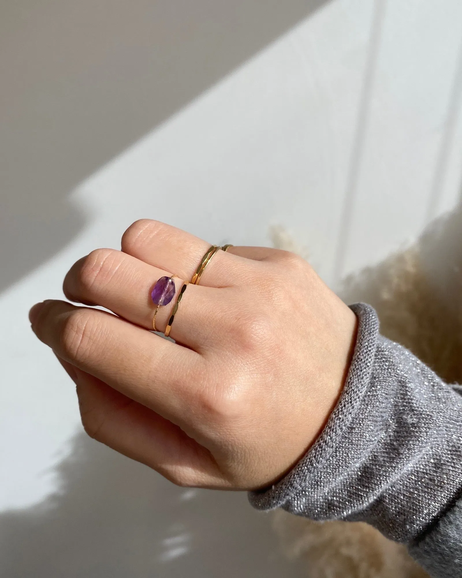 Amethyst Daily Serenity Ring