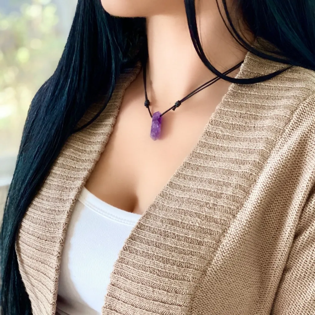 Amethyst Point Adjustable Necklace