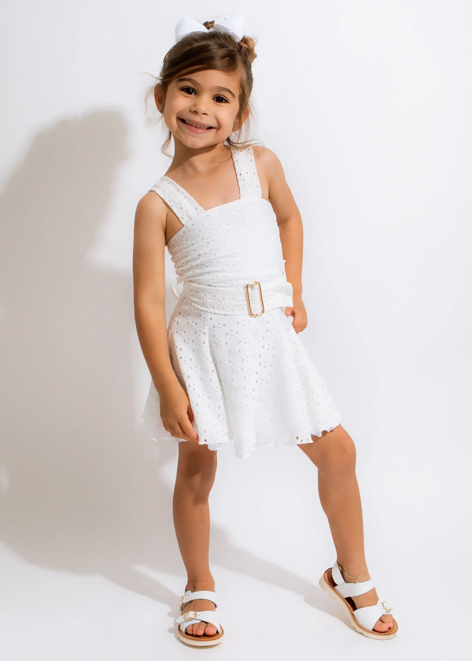 Angel Energy Kid Dress White