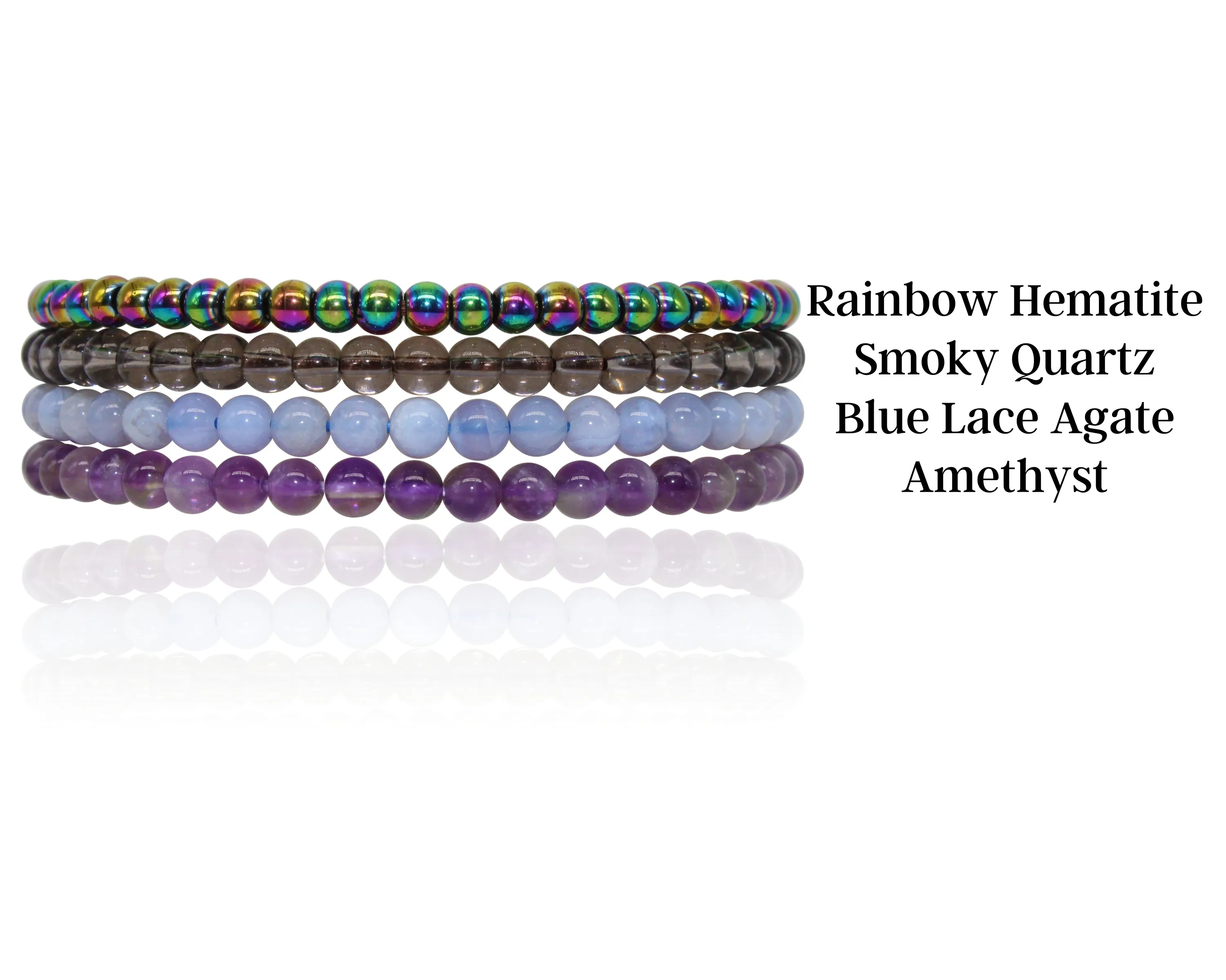 Anti-Anxiety Stress Reliever Stackable Crystal Bracelet Set