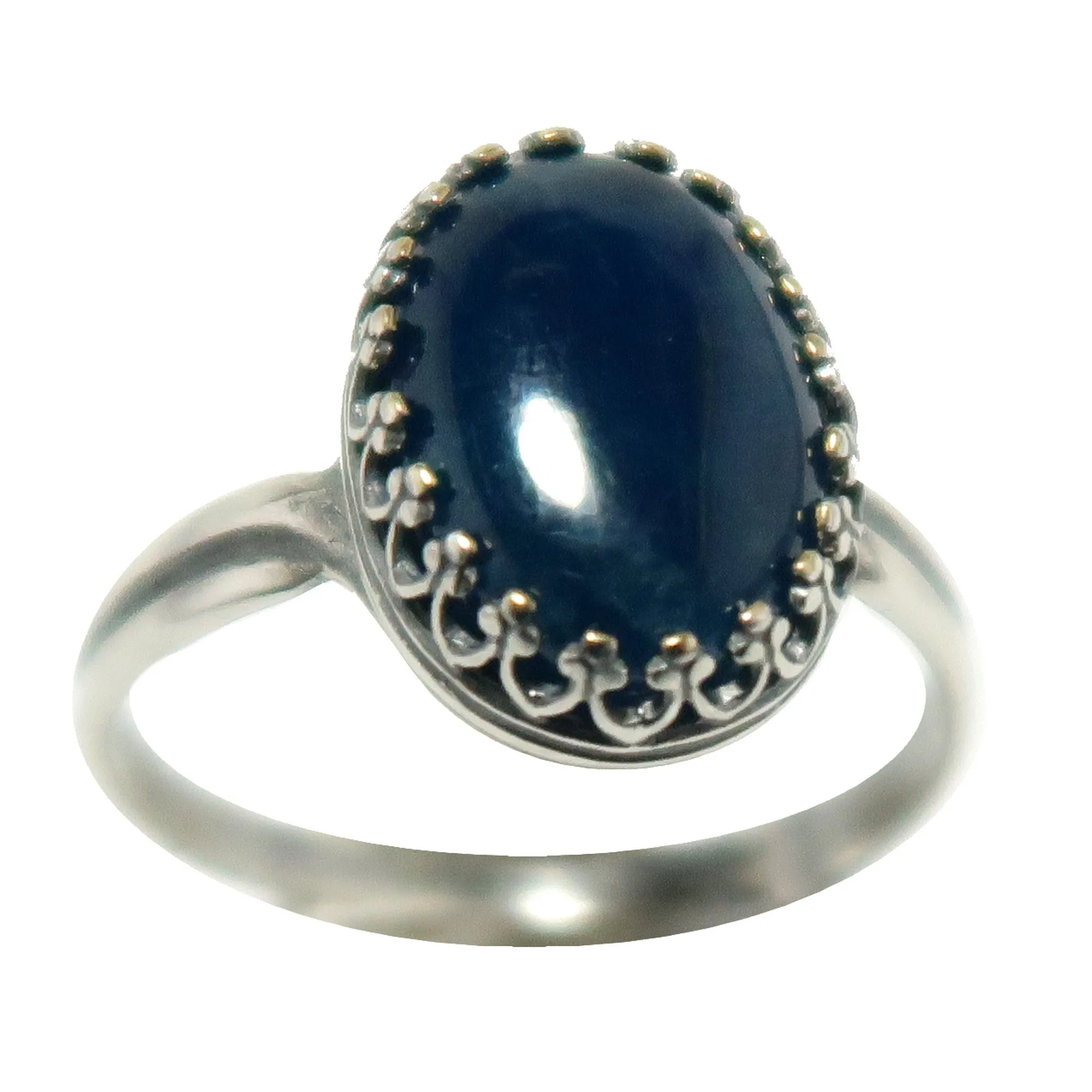 Apatite Ring I Shine in Blue Sterling Silver Adjustable