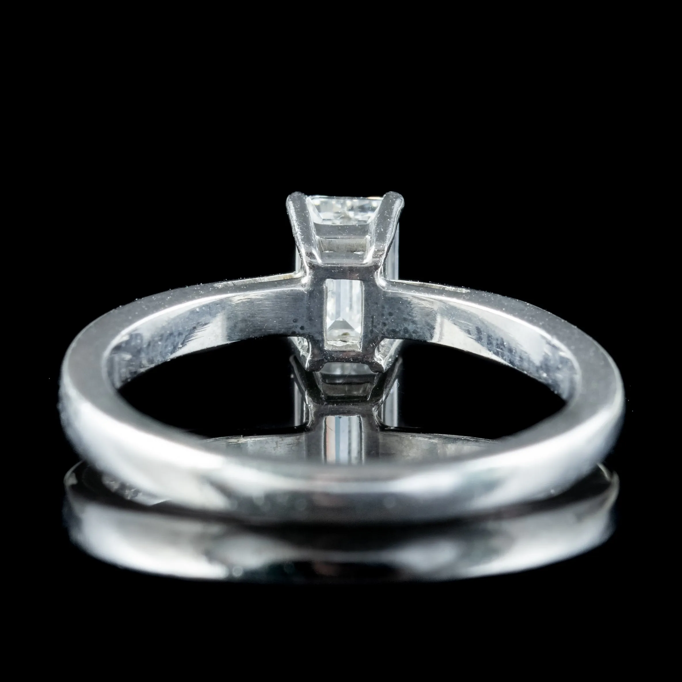 Art Deco Style Diamond Solitaire Ring 0.49ct VVS1 Diamond