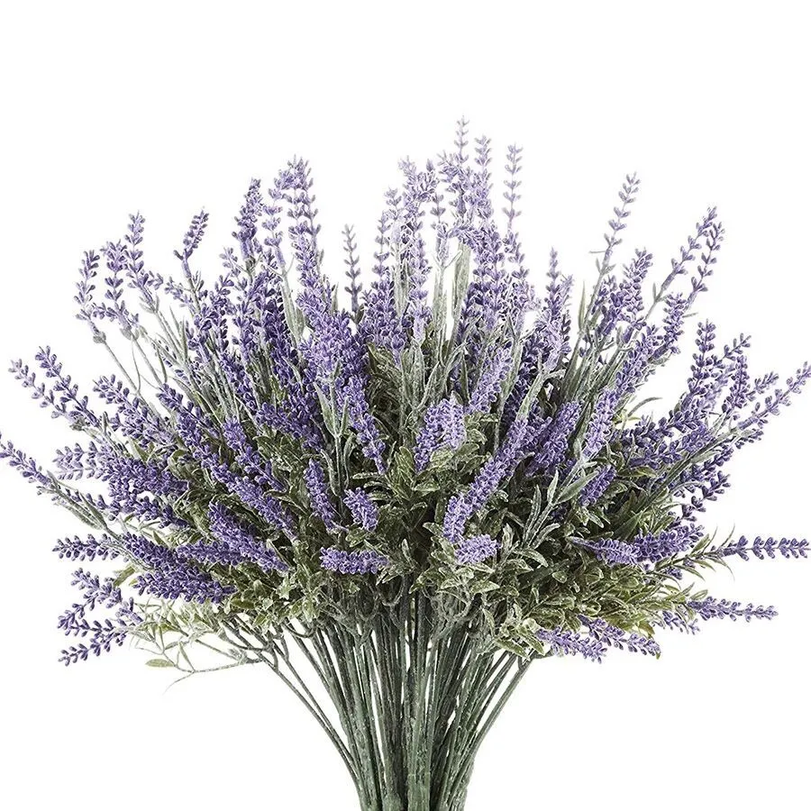 Artificial Vanilla Fake Plant Bright Lavender Has Unique Charming Fragrance Decorate Bedroom Restaurant Office Background Wall