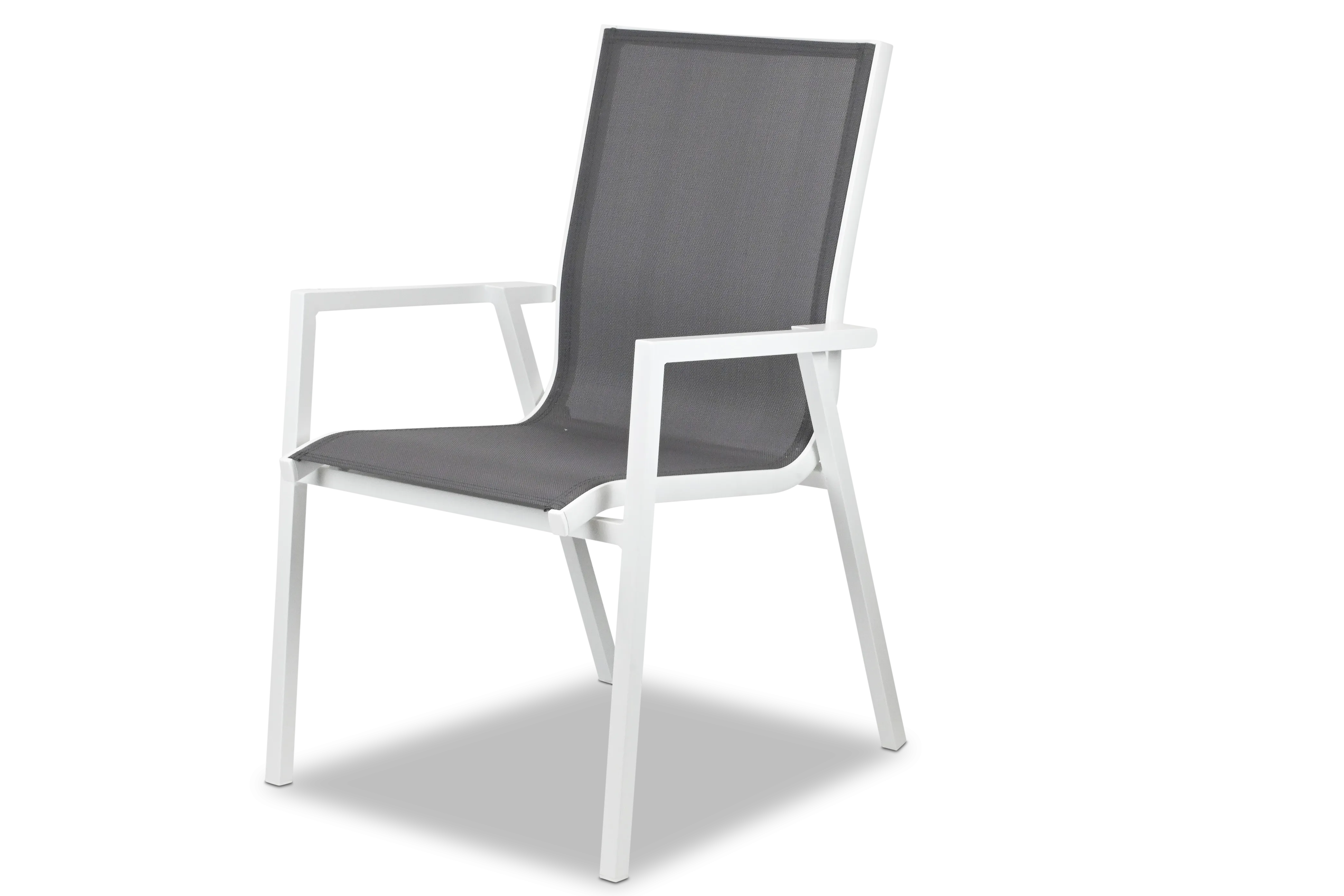 Bahamas Rectangle 7 Piece Outdoor Setting in Gunmetal with Aluminium Chairs