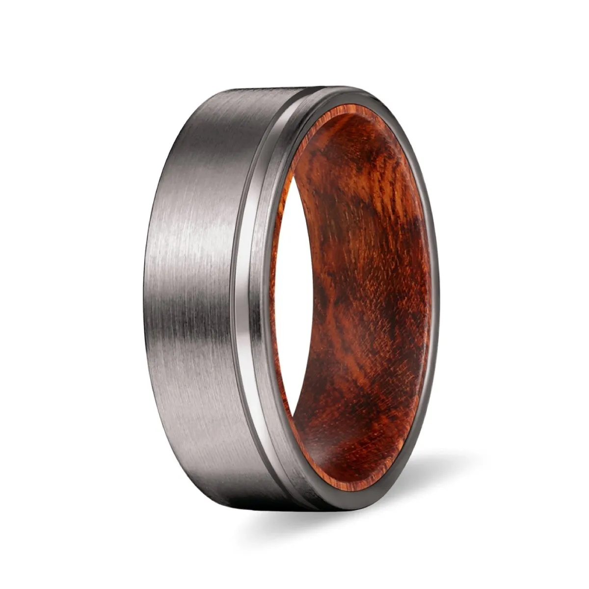 BASHE | Snake Wood, Gunmetal Tungsten Offset Groove