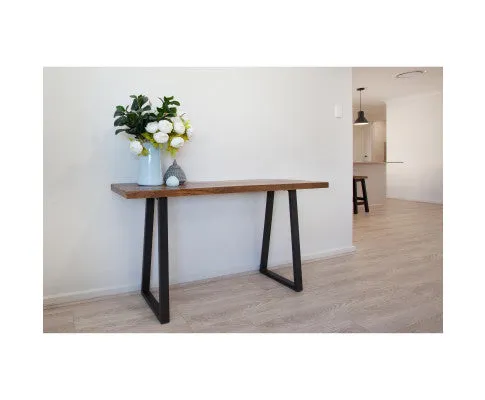 Begonia Console Table 140cm Live Edge Solid Mango Wood Unique Furniture -Natural