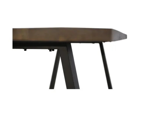 Begonia Dining Table 180cm Live Edge Solid Mango Wood Unique Furniture - Natural