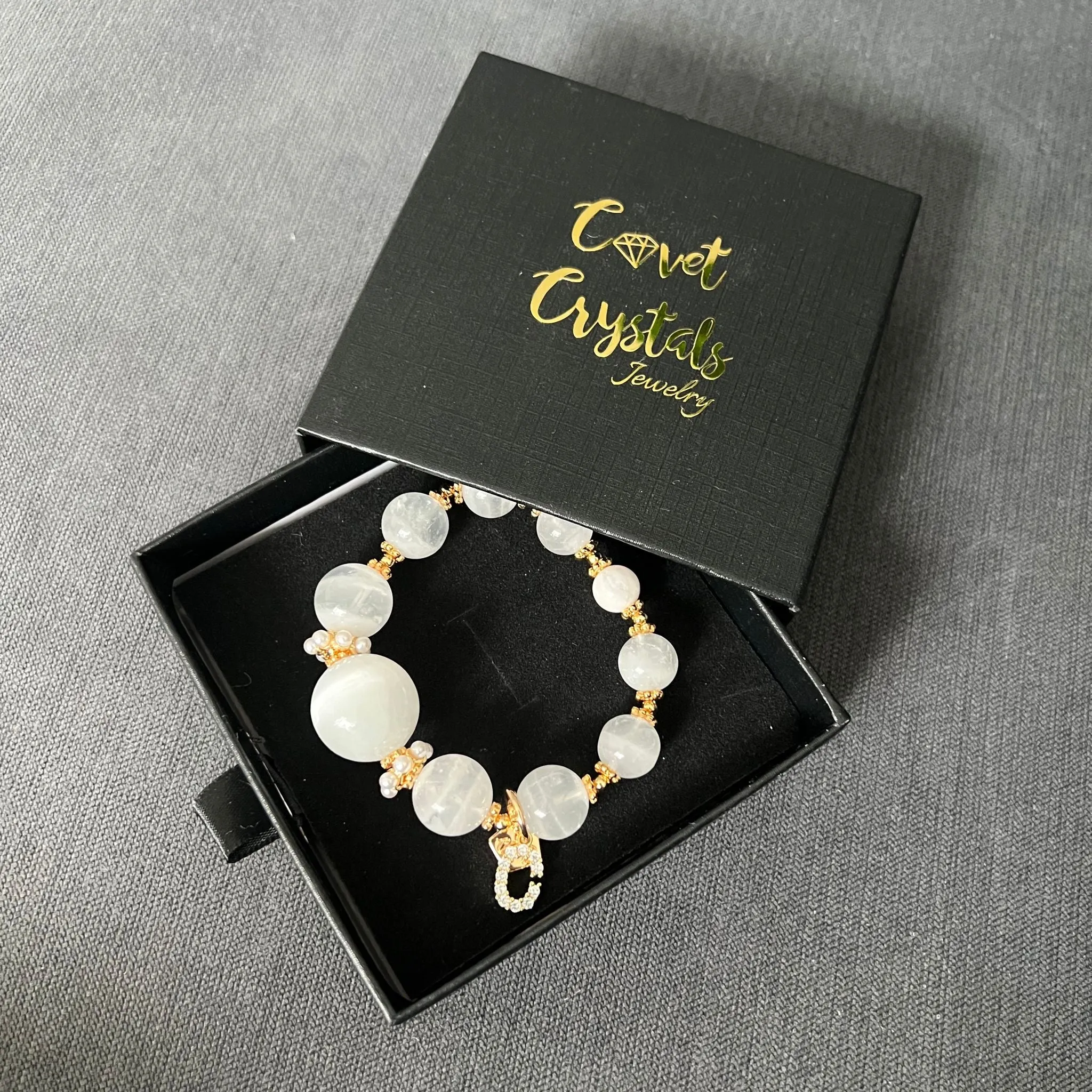 Black Beauty Clover Baby Bracelet GHW