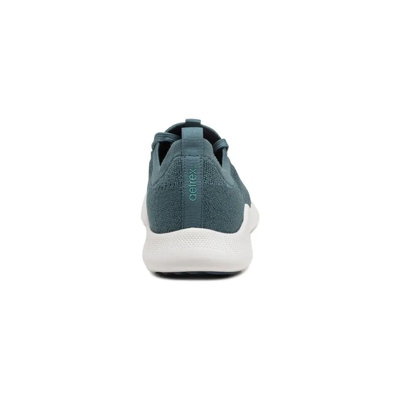 Carly Lace Up Sneaker in Teal