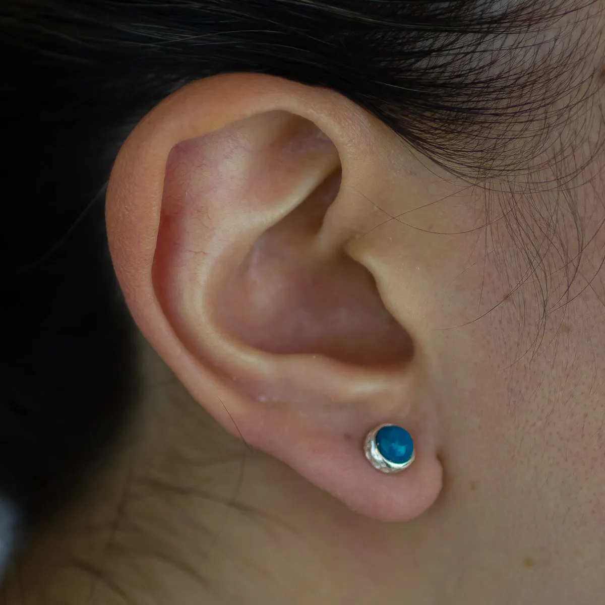 Chrysocolla Stud Earrings