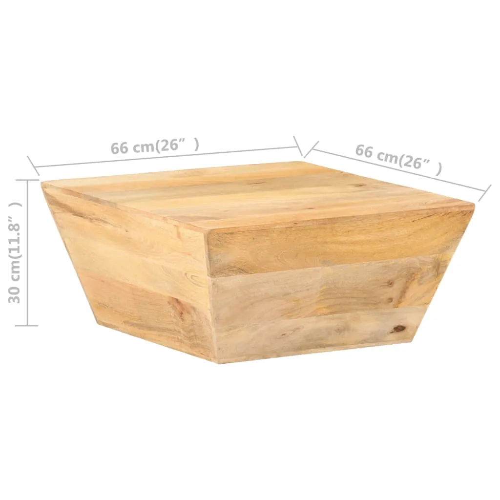 Coffee Table V-shape 66x66x30 cm Solid Mango Wood