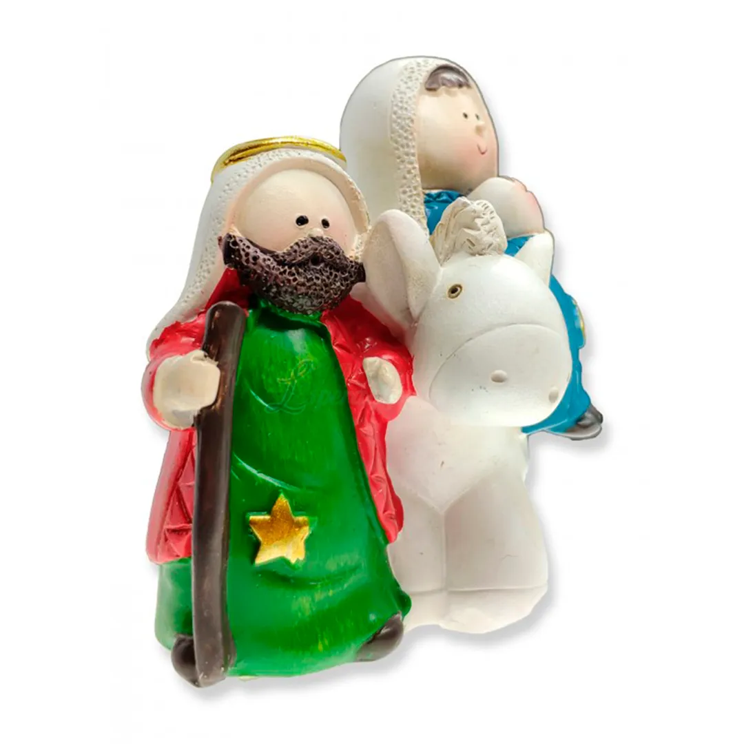 Colored Nativity Set - Flight to Egypt | 1.54'' | 4cm