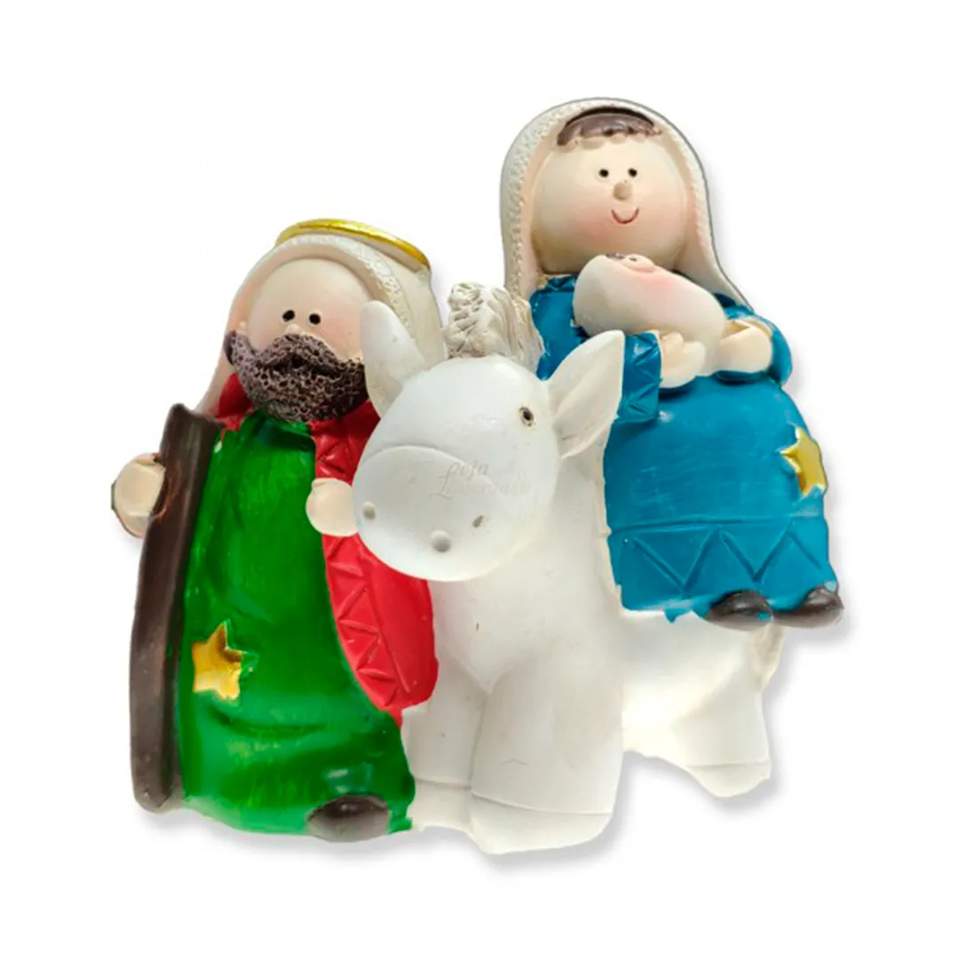 Colored Nativity Set - Flight to Egypt | 1.54'' | 4cm