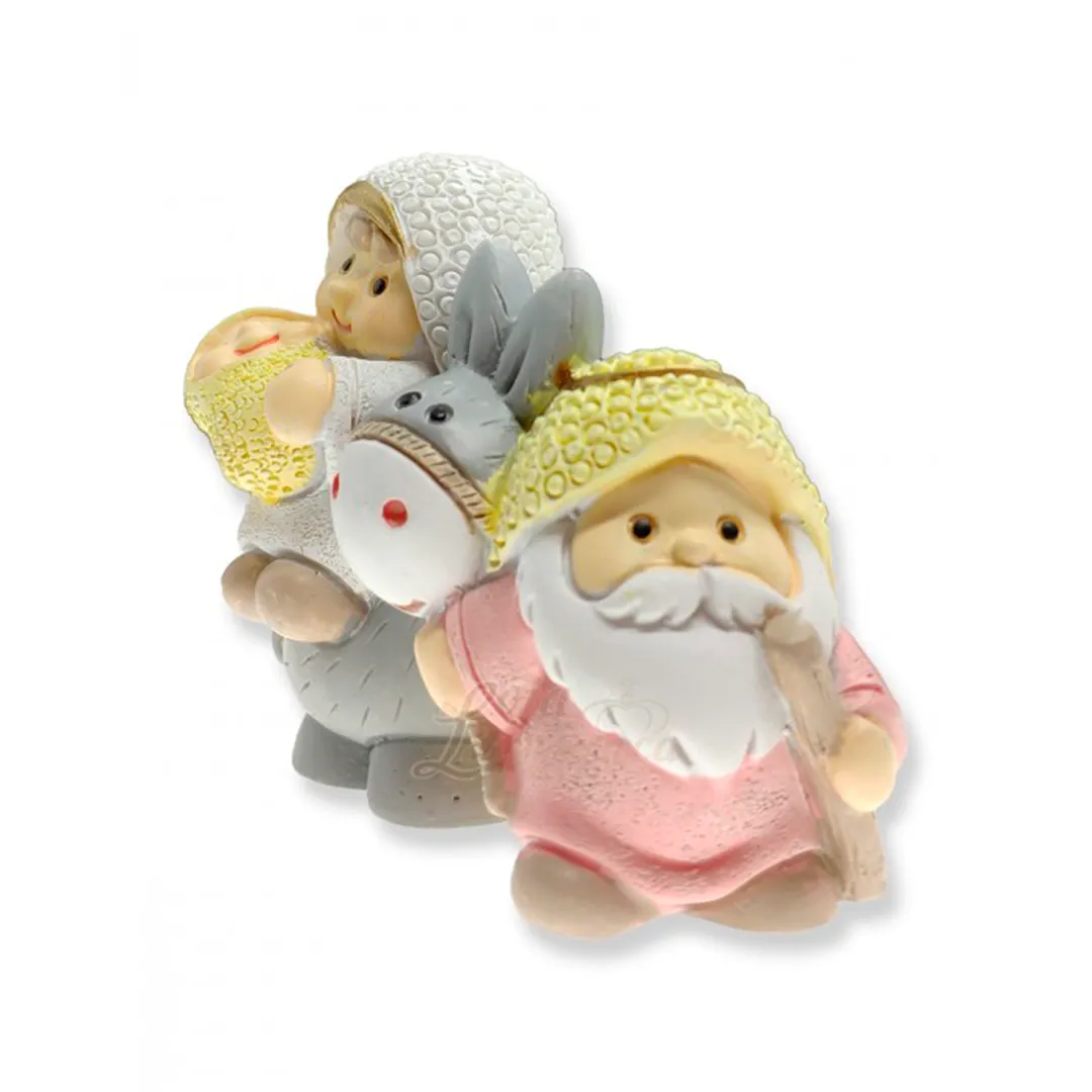 Colored Nativity Set - Flight to Egypt | 1.97'' | 5cm