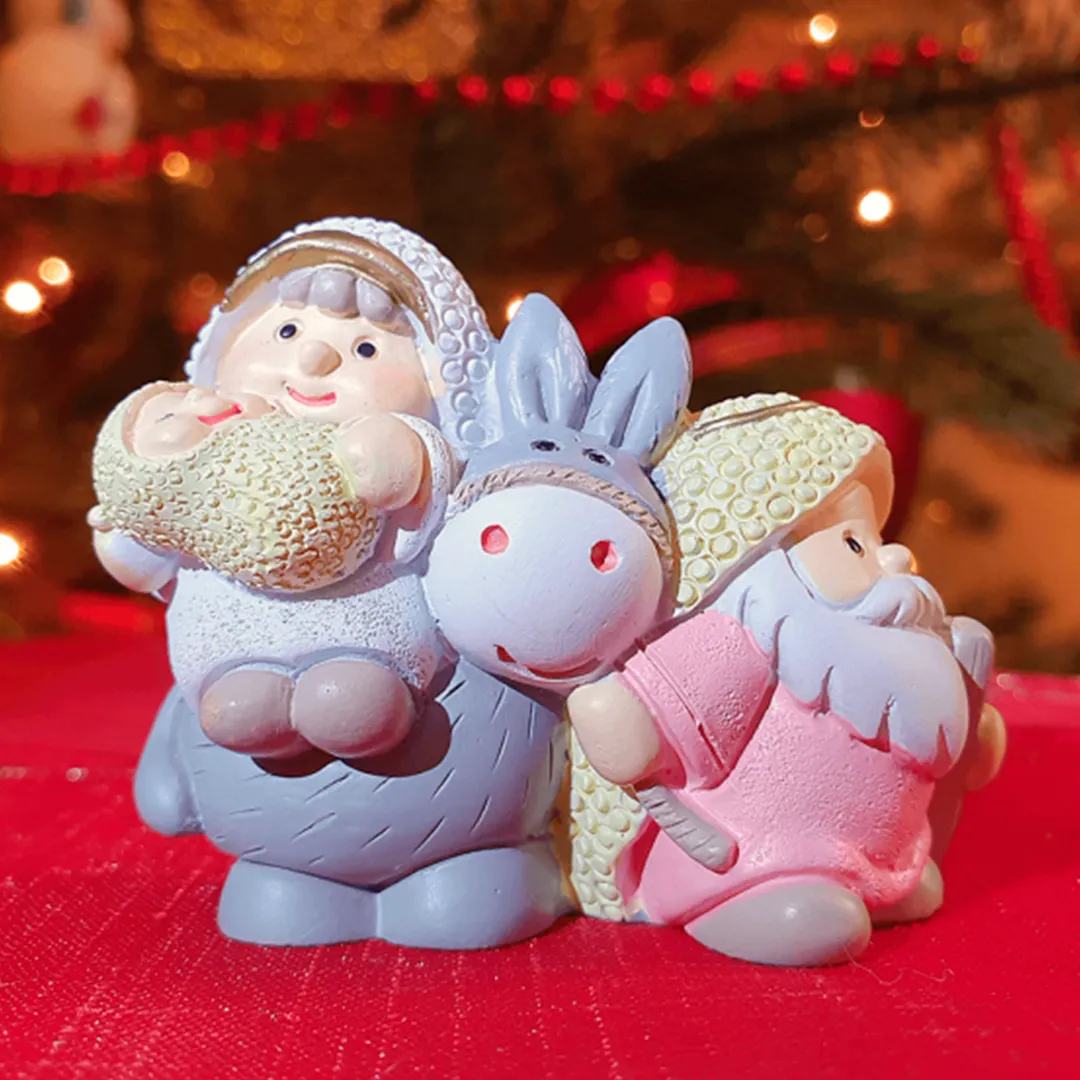 Colored Nativity Set - Flight to Egypt | 1.97'' | 5cm