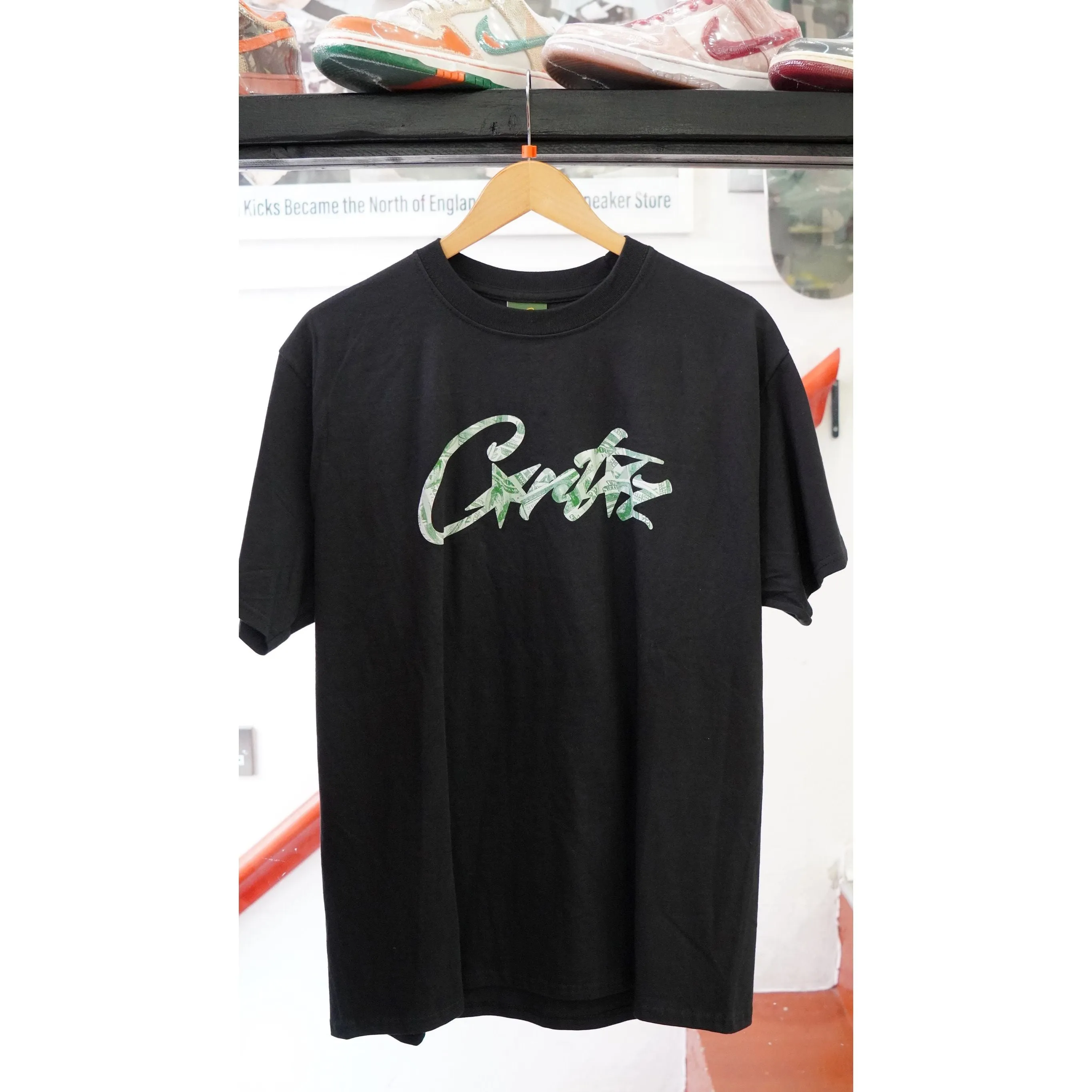 Corteiz Dollar Tee Black