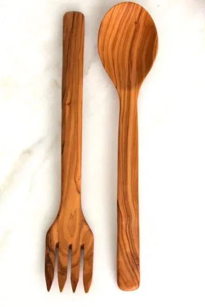 Dali Olive Wood Salad Server Set