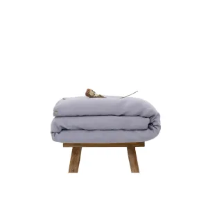 Dapple Gray Hemp Duvet Cover