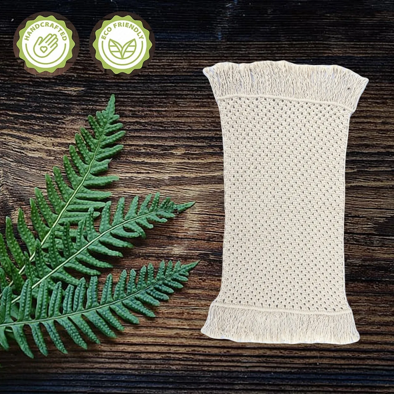 ecofynd Macrame Cotton Table Placemats