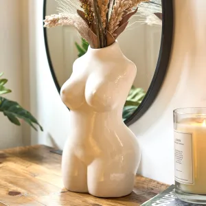 Female Silhouette Body Vase - 29cm - Assorted Colours