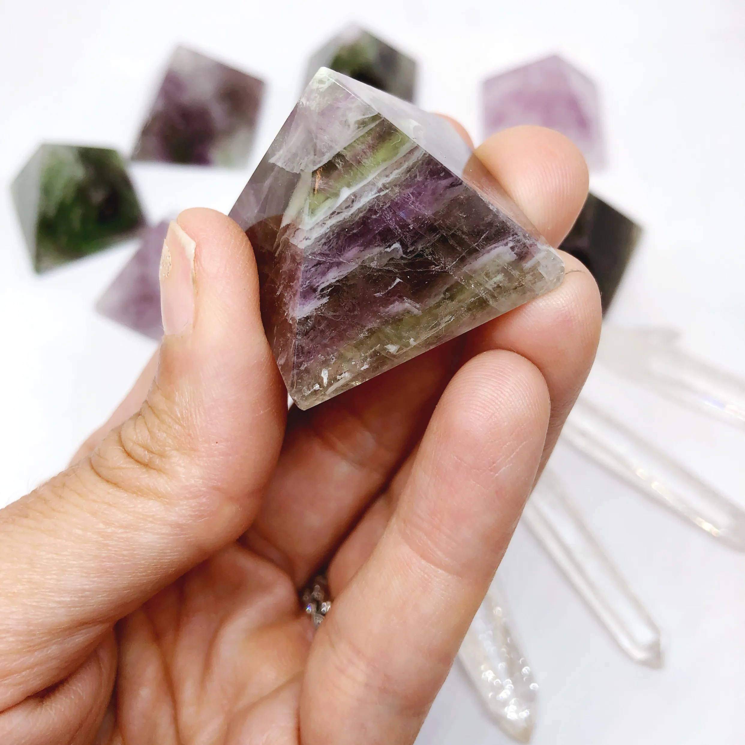 Fluorite Pyramids