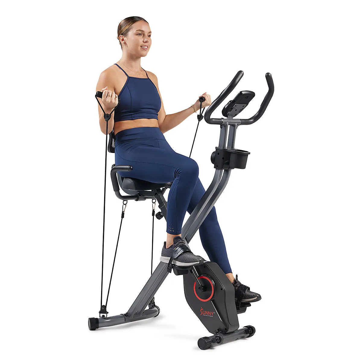 Foldable Magnetic Recumbent Exercise X-Bike