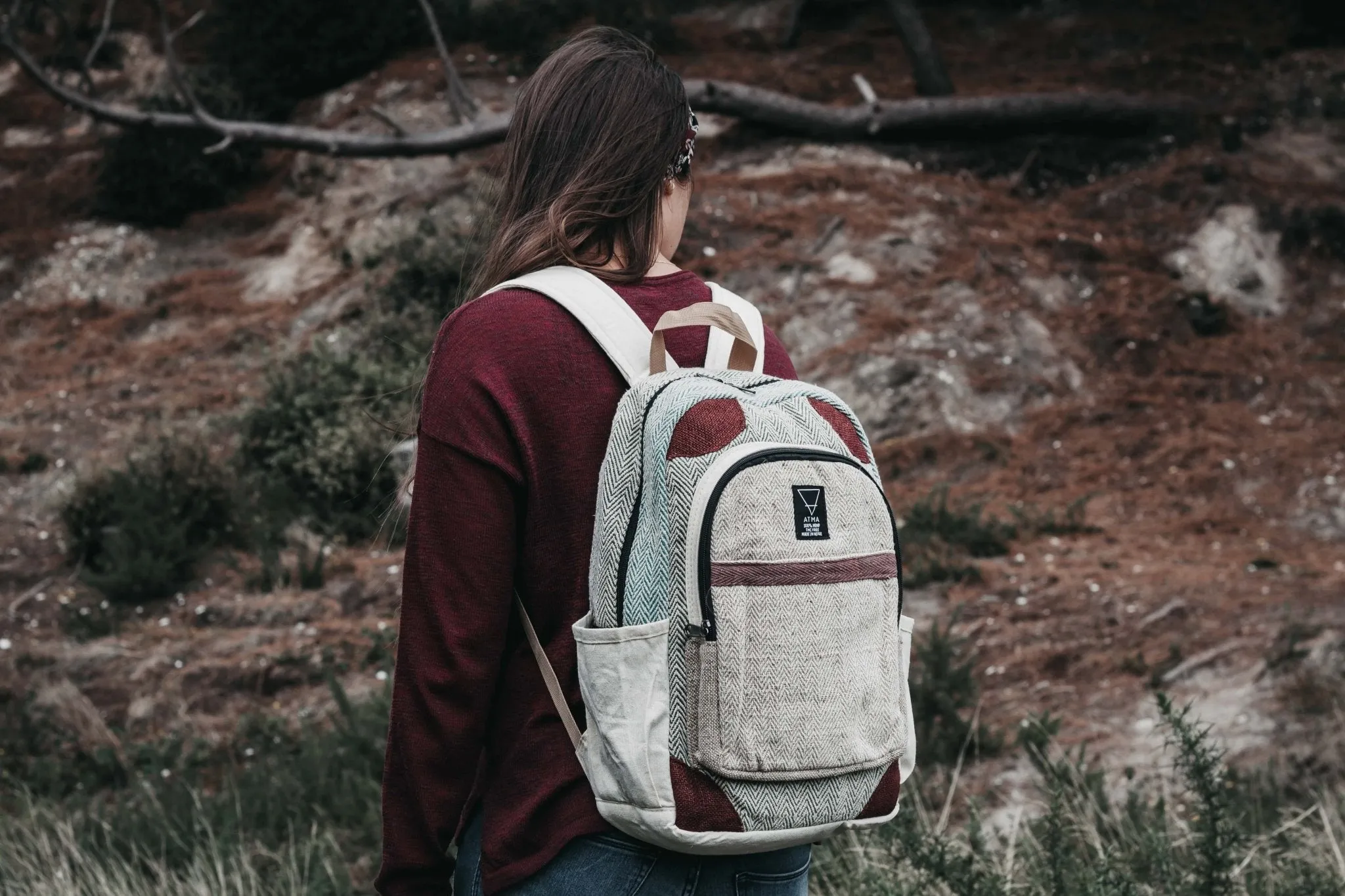 Handmade Hemp Backpack | Sustainable Vegan Line - BP5145