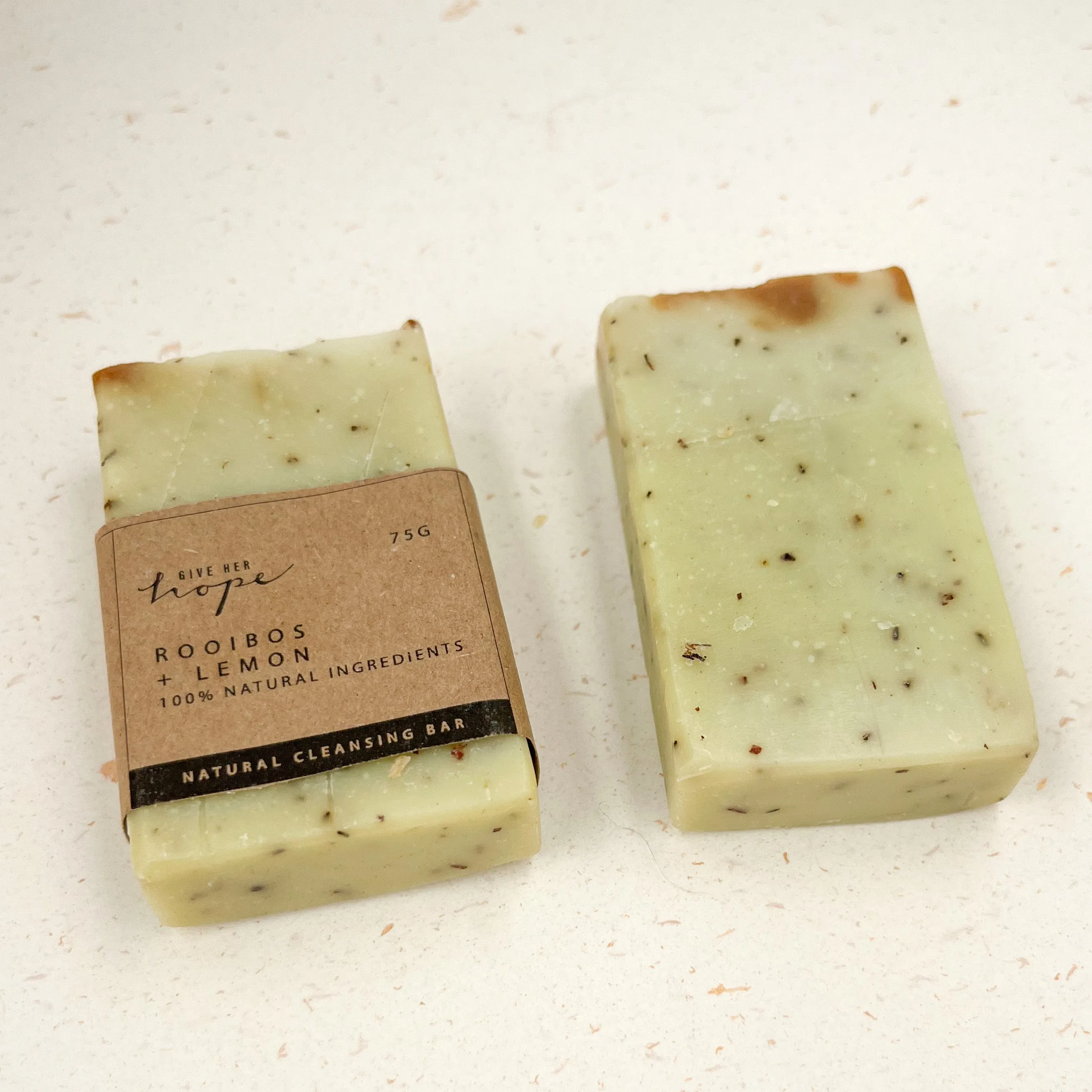 Handmade Natural Soap - Rooibos and Lemon (75g)