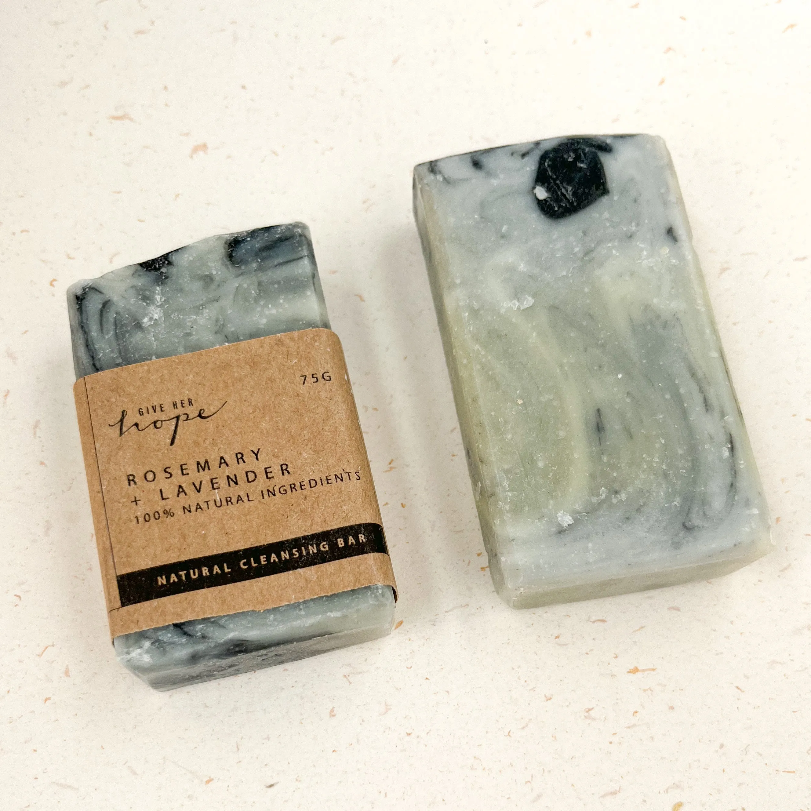 Handmade Natural Soap - Rosemary and Lavender (75g)