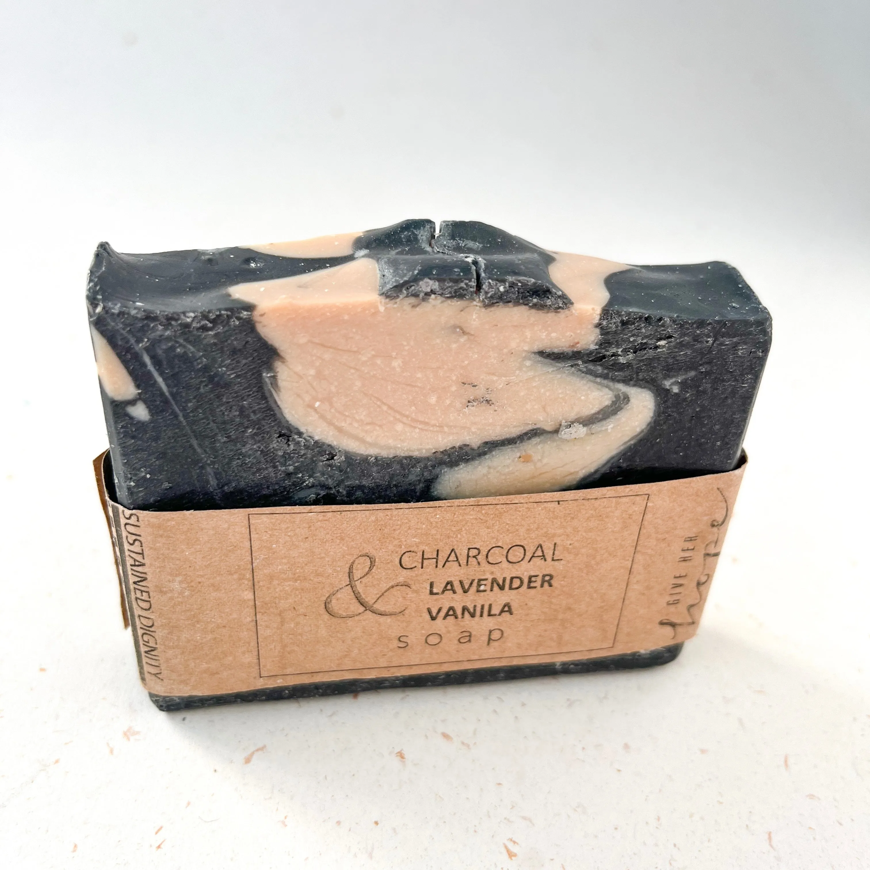 Handmade Soap - Charcoal Lavender and Vanilla