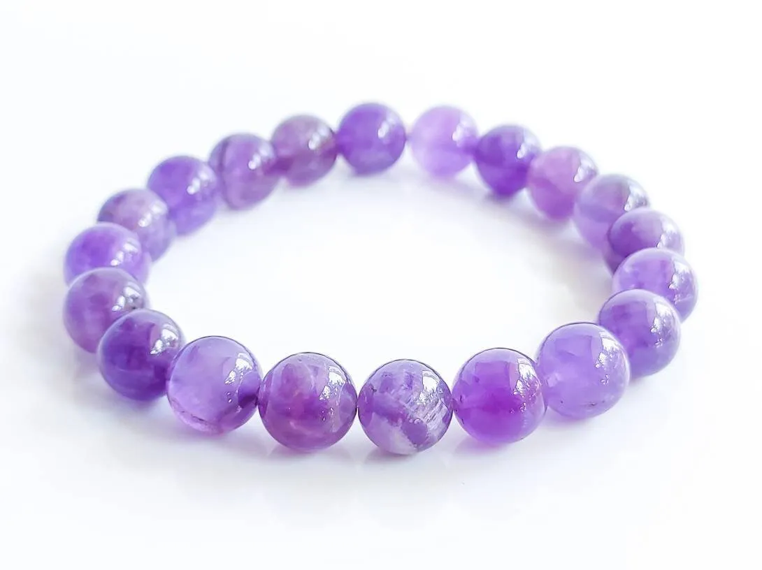 High Quality Amethyst Crystal Bead Bracelet