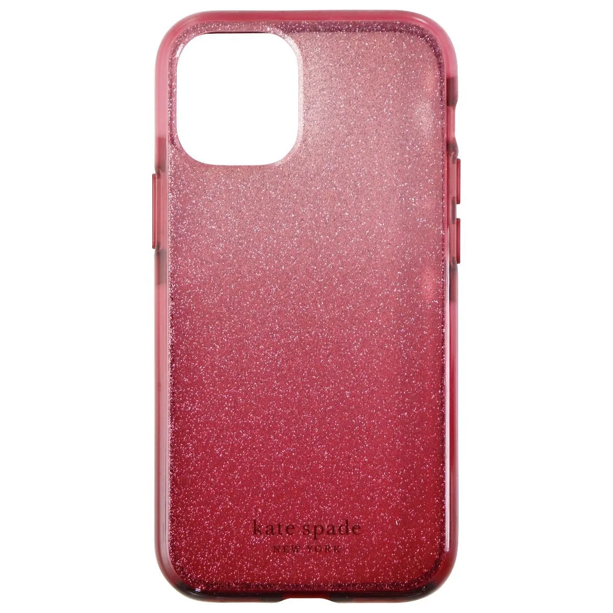 Kate Spade Defensive Hardshell Case for iPhone 12 mini - Glitter Ombre Magenta