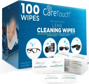 Lens Wipes For Eyeglasses  Individually Wrapped Eye Glasses Wipes  100 Pre