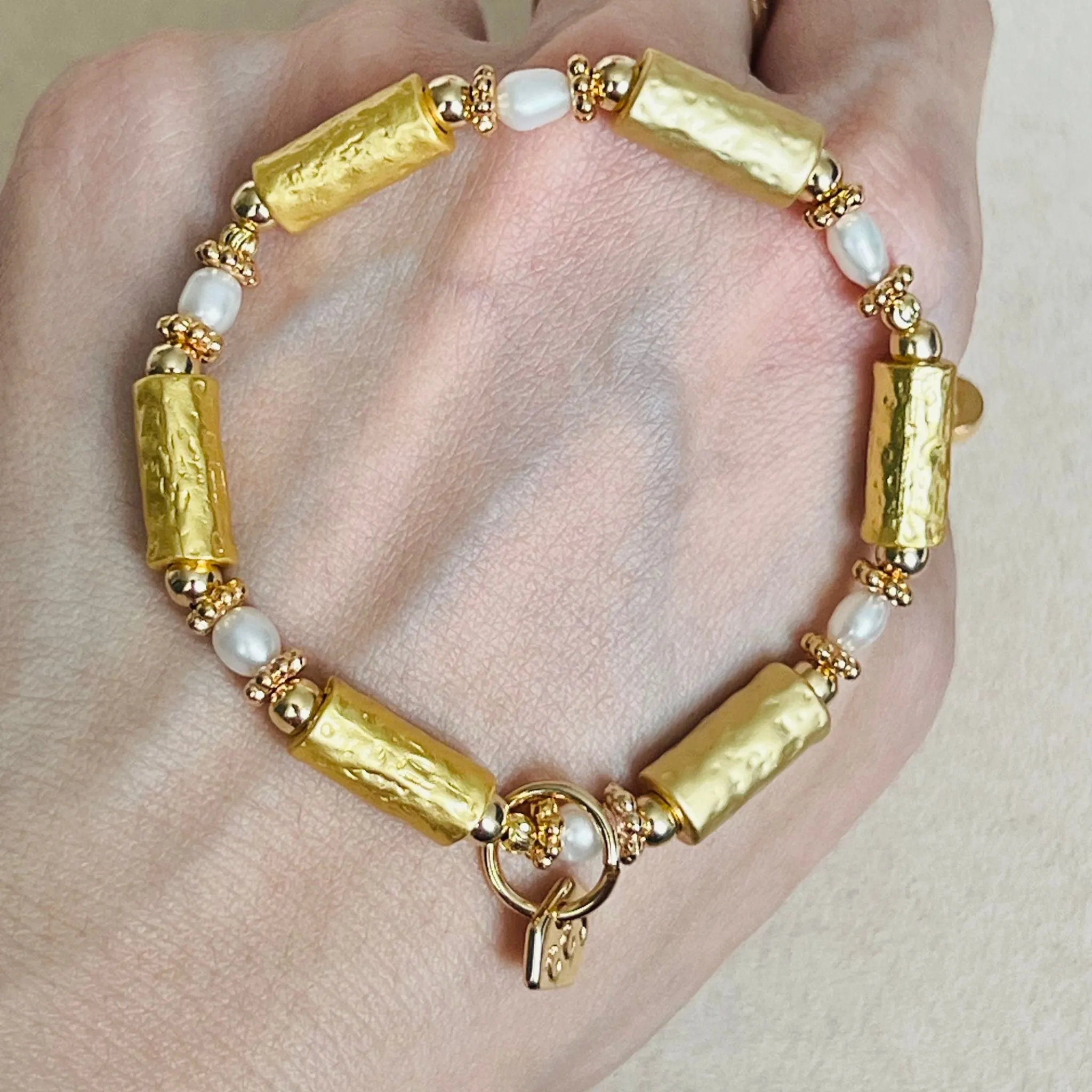 Lucky 6 Baroque Pearl Bracelet