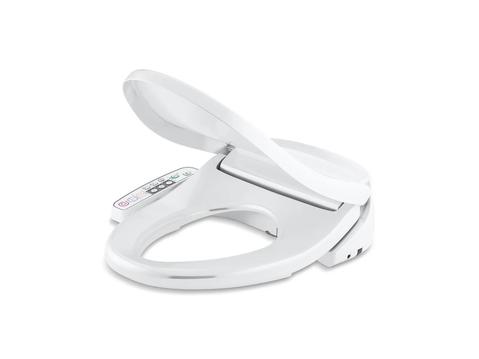 Novita Round Electronic Bidet Seat in White