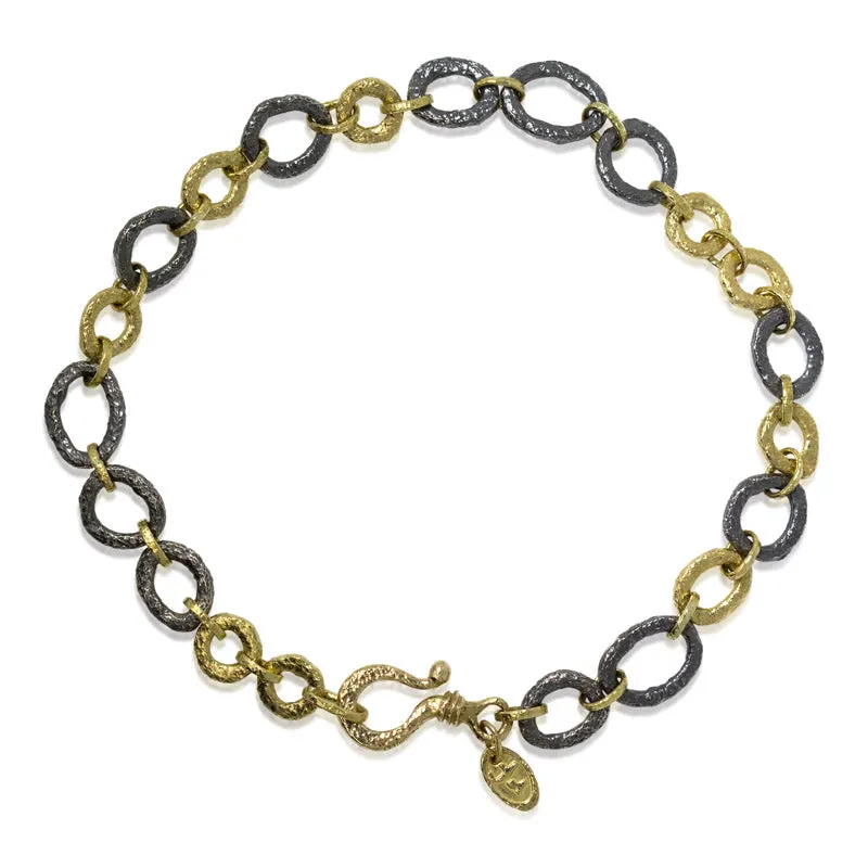 Open pebble Link Bracelet-Medium