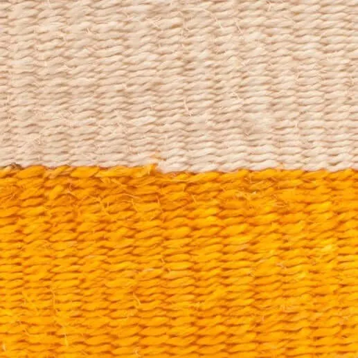 Orange Colour Block Sisal Basket