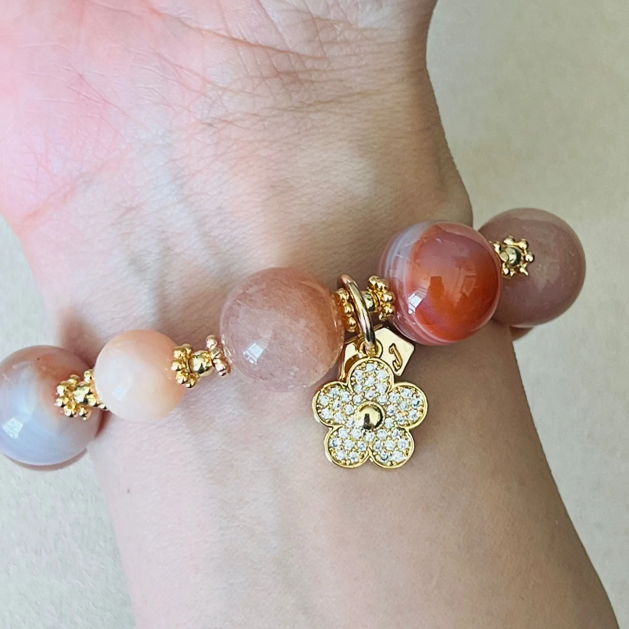 Peach Garden Crown Bracelet