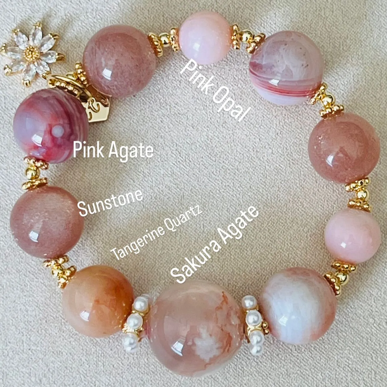 Peach Garden Crown Bracelet