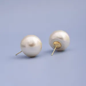 Pearl Ball Minimal Stud Earrings