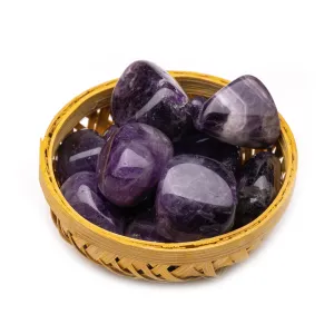 Plus Value Amethyst Tumbled Stone Reiki Healing Crystals (200 Grams, Purple)