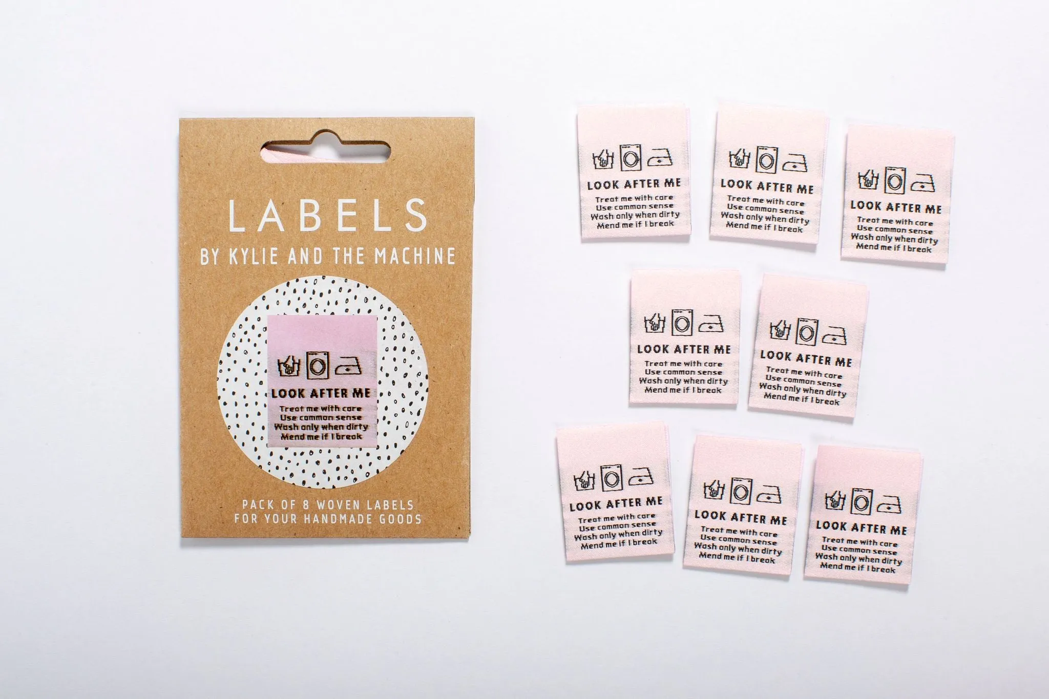 "LOOK AFTER ME" Woven Labels | Pack of 10 | Kylie And The Machine