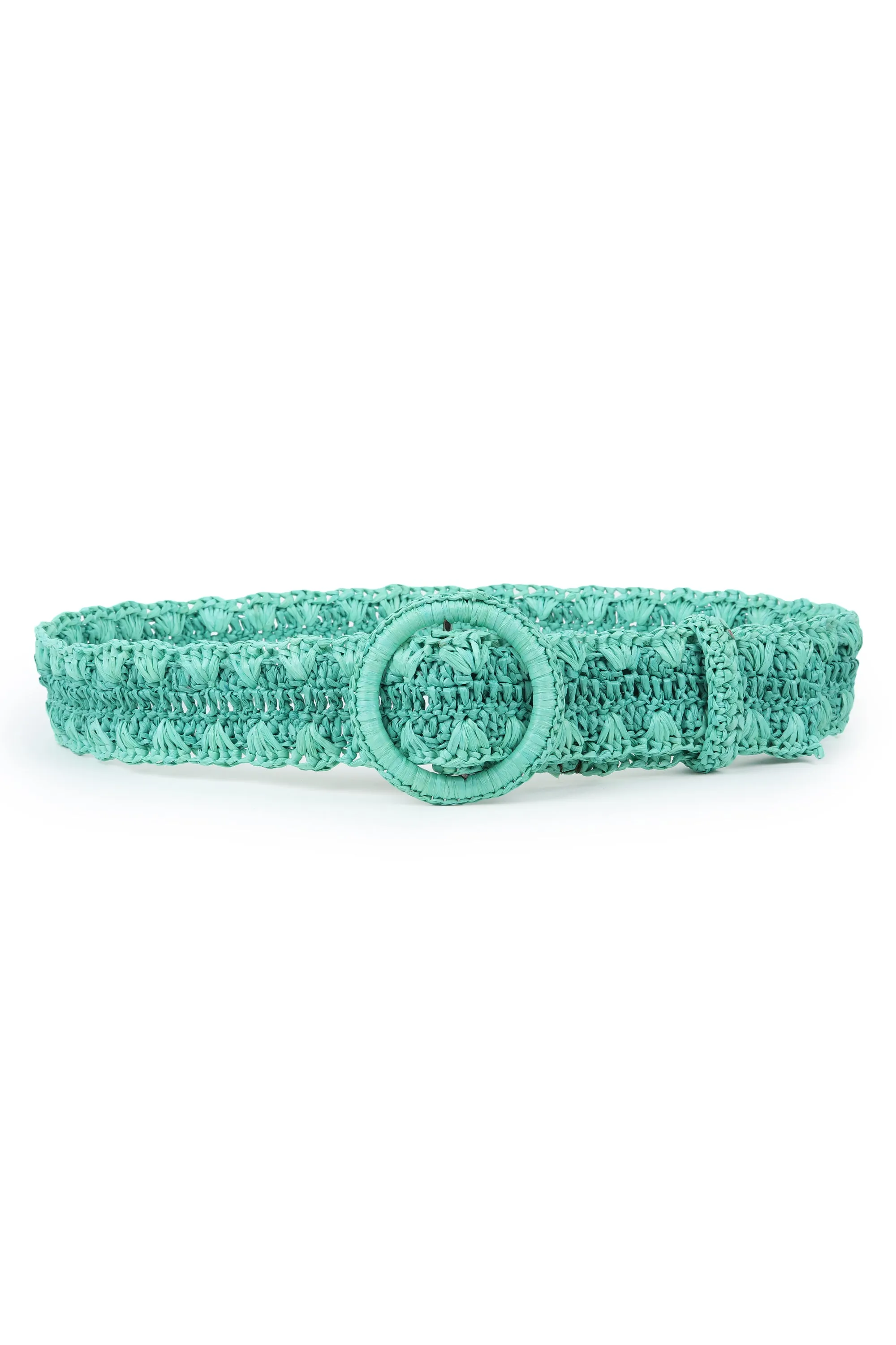 RAFFIA Belt Mint Green two tone