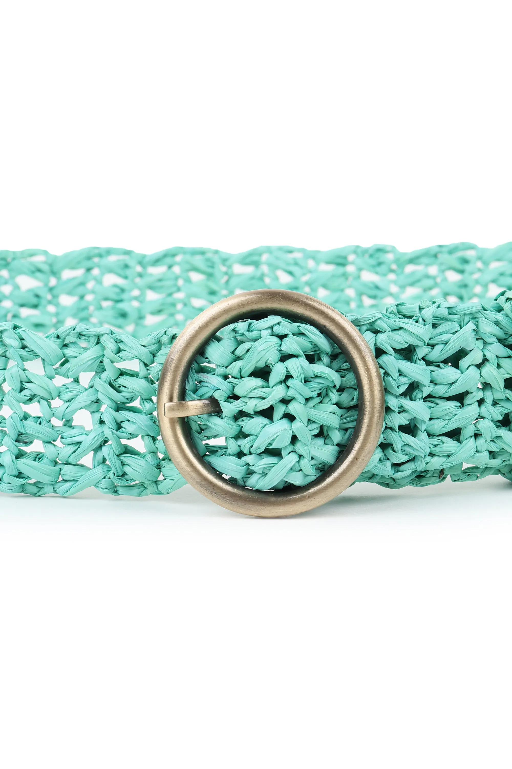 RAFFIA Belt Mint