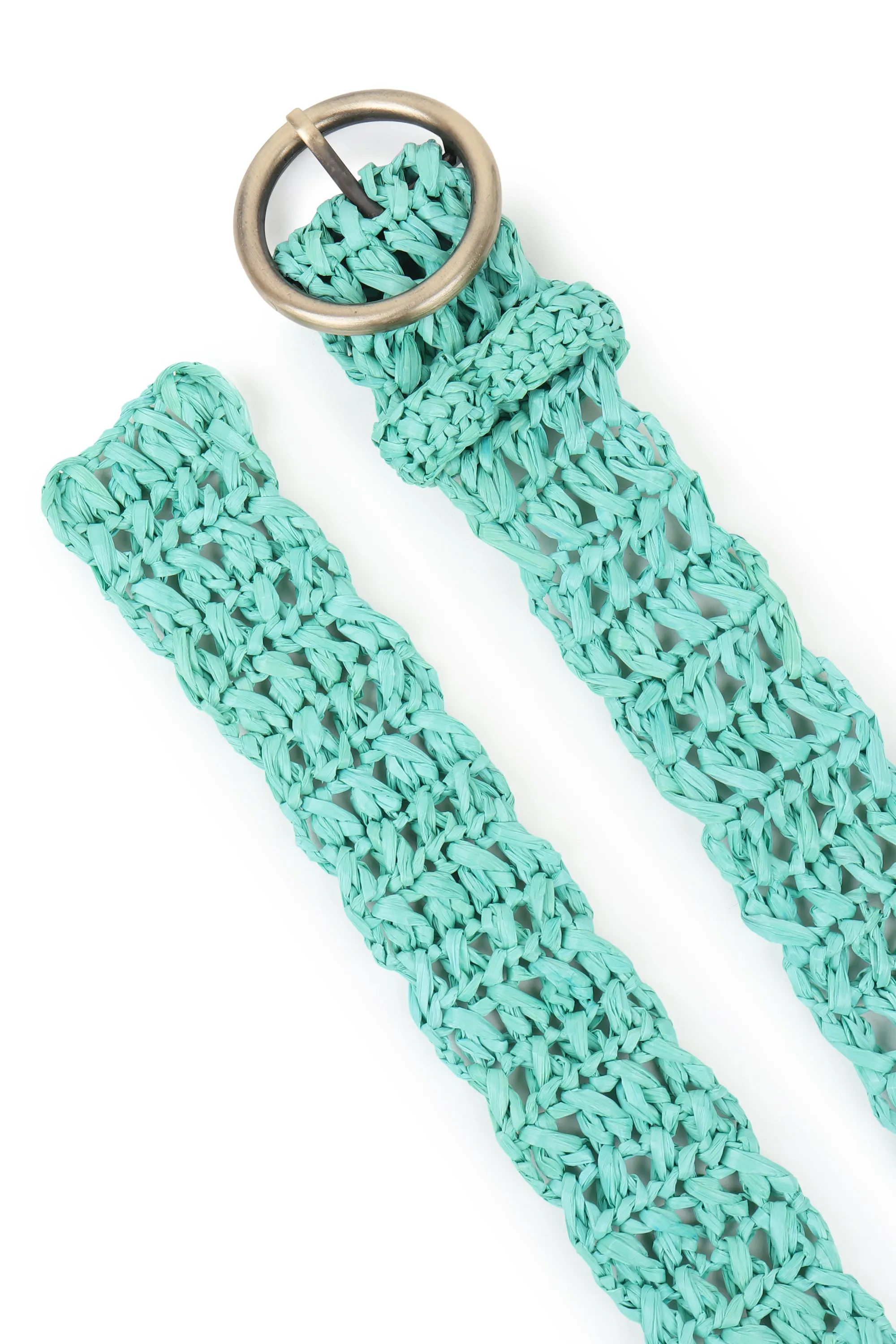 RAFFIA Belt Mint