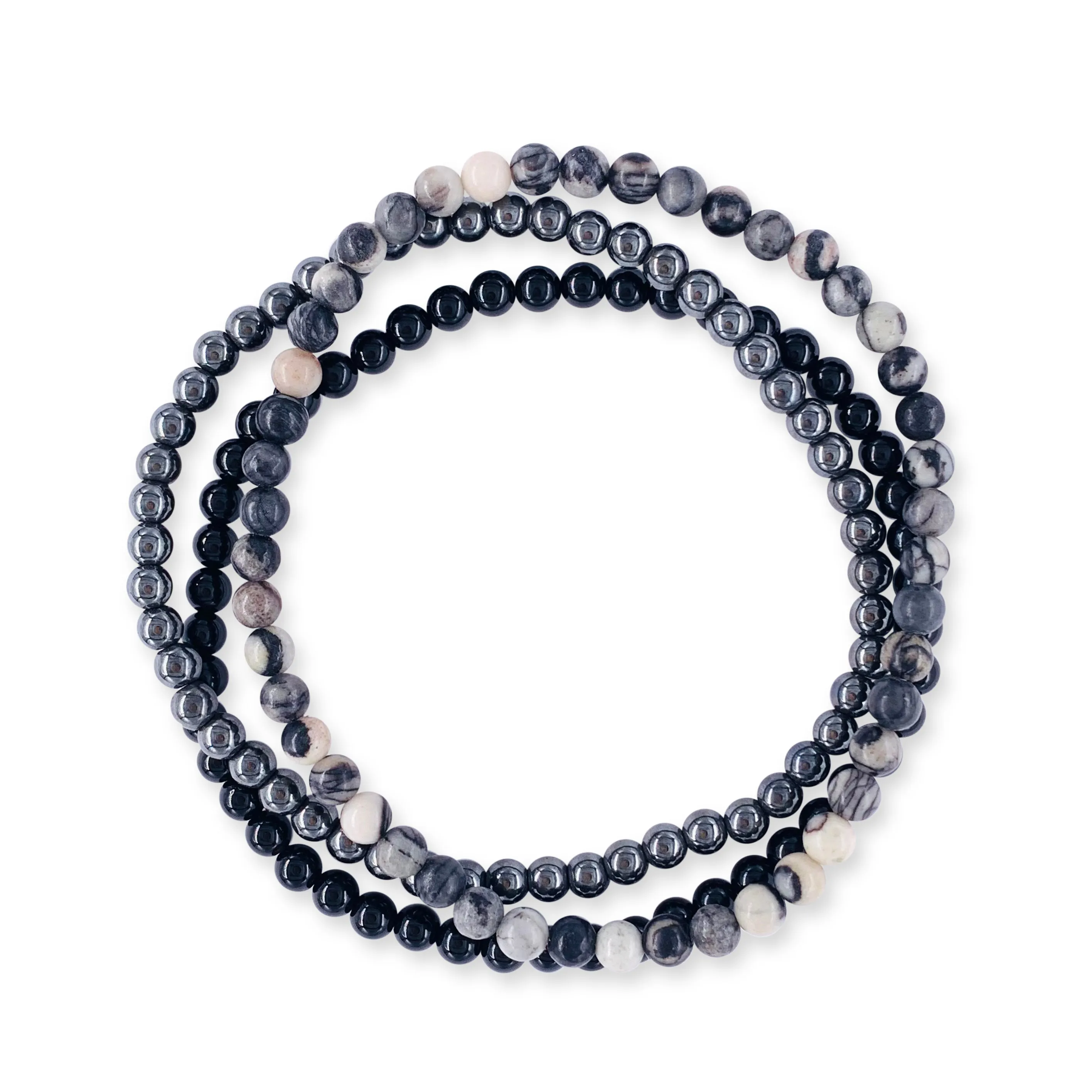 Removing Negativity Stackable Crystal Bracelet Set