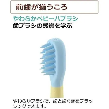 Richell - T.L.I Try Baby Toothbrush Set for Back Teeth (4 Pieces)